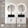 Illuminated Bathroom Mirror LED Light Demister Touch Sensor Time 600*600mm