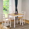 4 Colours Solid Wood Dining Table and 2 Chairs Set Kitchen Room Home Furniture