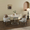 Set of 2 Leather Dining Chairs Kitchen Corner Side Chairs Bicolour Padded Seat
