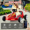 12V Ride on Car Kids Ride on Race Car Toy w/Wireless Connection-Red