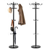 Coat Stand Garment Rack Marble Base Jacket Umbrella Hanger Standing Hook Rack