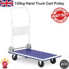 150KG Folding Platform Trolley Truck Sack Transport Heavy Duty Flat Bed Cart