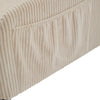 Corduroy Fabric 2 Seater Loveseat Sofa Couch Settee Lounge Chair With Metal Legs