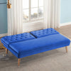 Large Upholstered Sofa Bed Velvet Tufted Recliner Loveseat Couch Sofabed Sleeper