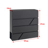 Letter Post Mail Box Metal Wall Door Gate Fence Garden Home House Lockable