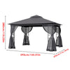 Large Party Gazebo 13x10ft - Weatherproof Mesh Side Panels Included