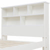 3FT 4FT6 Single Double Wooden Bed Pine Wood Bed Frame with Drawer and Shelves