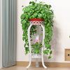 Plant Stand 2 Tier Flower Pot Holder Garden Herb Planter Display Rack Iron Shelf