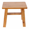 (S Rectangle)Multipurpose Small Bamboo Stool Foot Rest Stool Shower Low Bench