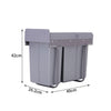 Recycle Waste Bin Sorter Recycling Pull Out Soft Close Kitchen Cabinet Hidden