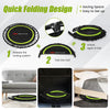 103 cm Mini Trampoline Foldable Fitness Rebounder Home Gym with Handle