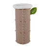 3-Story Cat Tower, 100cm, Wooden Cat House Cosy Bed Soft Cushions Scratch Pad