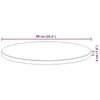 Table Round Ø90x4 Solid Wood Acacia E5L9