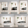 Bathroom Mirror w/ LED Illuminated Anti fog Shaver Socket Bluetooth Speaker Wall