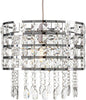 Giggi Modern Chrome Ceiling Light Shade with Clear Acrylic Crystals Lampshades