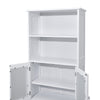 Modern White High Gloss Tall Bathroom Cabinet Storage Furniture Cupboard
