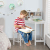 Children Corner Desk & Chair Set Kids Writing Table with Chair