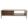 Distressed Wooden Coffee Table Living Room Tea Table Vintage Industrial Style