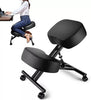 Ergonomic Kneeling Chair Black Adjustable Posture Stool With Angled Seat Black