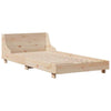 Bed Frame with Headboard 90x190 Solid Wood Pine F2W4