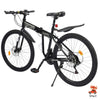 Mountain Bike 26" Wheel MTB 21 Speed Adult Bicycle Folding Bike Black &White UK