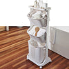 3 Tier Laundry Basket Trolley Storage Cart Mobile Washing Clothes Sorter Hamper