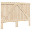 Bed Frame with Headboard Grey 140 x 200 Solid Pine Wood, Bed, Bedroom P3F2