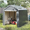 240 x 195 cm Outdoor Storage Shelter Garage Storage House-Gray