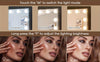 LED Hollywood Makeup Mirror Large Vanity Light Mirror with Dimmable LED Bulbs