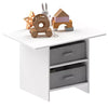 Kids Table and 2 Chairs Set Storage Children Learning Dining Activity Furniture