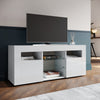 LED TV Stand Unit High Gloss White Sideboard Storage Modern Living Room Cabinet