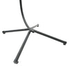 Hanging Rattan Basket Swing Chair Indoor Outdoor Egg Chair Seat Cushion w/ Stand