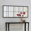 Large Window Style Mirror Garden Wall Mirror Rectangle Frame Indoor Outdoor Deco