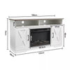 Fireplace TV Stand for TVs up to 73 Inches With Electric Heater Insert LED Flame