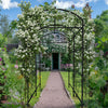 220cm Garden Arch Trellis Extra Tall Metal Tunnel Trellises Arbors with Stakes