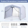 3 x 3M Pop up Canopy Tent w/ 4 Sidewalls Foldable Patio Shelter Gazebo