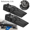 2Pcs 5Ton Car Ramps Heavy Duty Black Low Clearance Vehicle Van Scooter Lift Ramp