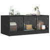 Coffee Table with Glass Doors, Side Table for Living Room Home Office J9O3