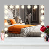 17 LED Hollywood Makeup Mirror Large Vanity Light Mirror with Dimmable LED Bulbs
