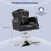 Hydraulic Barber Chair Salon Chair Height Adjustable 360° Swivel Hair Salon
