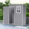 Heavy Duty Outdoor Garden Shed Pastic Bike Tool Storage House Flat Roof Lockable