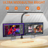Double Head LED Desk Lamp Architect Desk Lamp 24W Bright Dimmable Eye-Care Zuca