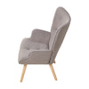 Tufted Velvet Buttoned Wingback Armchair Upholstered Accent Chair Single Sofa UK