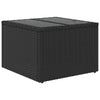 Garden Table with Glass Top Outdoor Dining Table Patio Coffee Table