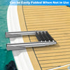 4-Step Telescoping Boat Ladder Folding Dock Ladder Extendable Boat Ladder 225 KG