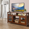 TV Stand for 65" TV Fireplace TV Stand Entertainment Center Storage Cupboard