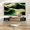 Wall Mounted Floating TV Cabinet Unit with Storage Shelves Wood Effect Oak