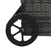 Lounger with Garden Patio Pool Day Bed Wicker Armchair Reclining Chair K6D1