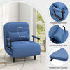 Sleeper Chair with 5-Position Adjustable Backrest & Lumbar Pillow BLue