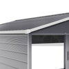 XLarge Grey 8.5 ft x8 ft Apex Garden Shed Tool Storage House Bike Shelter Metal